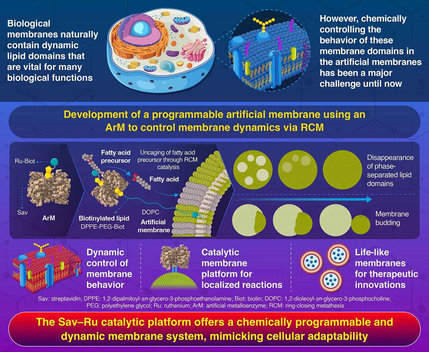 Programmable Artificial Cell Membranes Controlled by a Catalytic Chemical Reaction